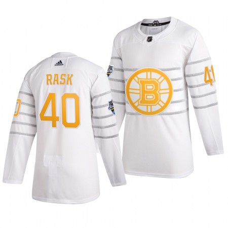 Män NHL Boston Bruins Tröjor Tuukka Rask 40 Vit Adidas 2020 All-Star Authentic